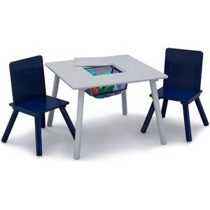 Delta Children Kids Table and Chair Set with Storage (2 Chairs Included), Multicolor