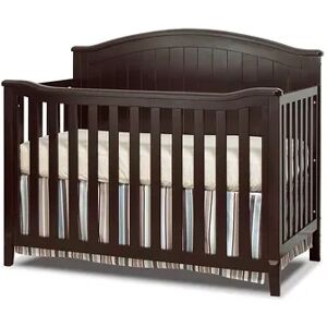 Sorelle Fairview 4-in-1 Convertible Crib, Brown Over