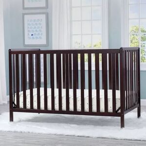 Delta Children Heartland 4-in-1 Convertible Crib, Brown, INFANT