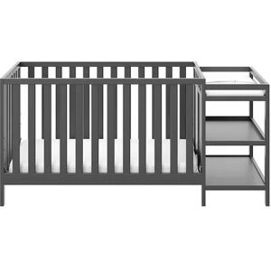 Storkcraft Pacific 4-in-1 Convertible Crib & Changer, Grey