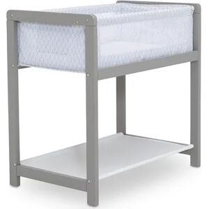 Delta Children Classic Wood Bedside Bassinet Sleeper, Grey