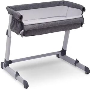 Simmons Kids Dream Bedside Baby Bassinet Sleeper, Grey