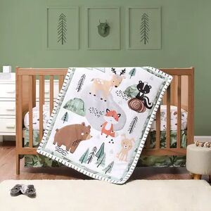 The Peanutshell Woodland Camo 3-Piece Crib Bedding Set, Multicolor, Large