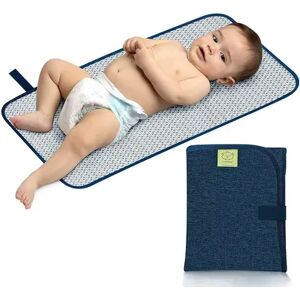 KeaBabies Portable Diaper Changing Pad, Waterproof Foldable Baby Changing Mat, Travel Diaper Change Mat, Brt Blue