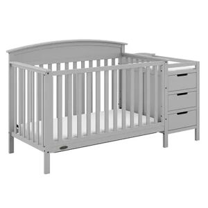 Graco Benton 5-in-1 Convertible Crib & Changer, Grey