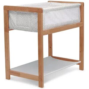 Delta Children Classic Wood Bedside Bassinet Sleeper, Brown