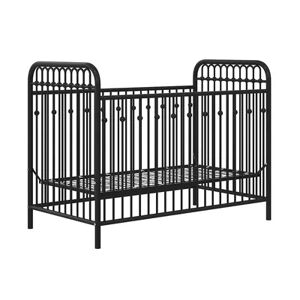 Little Seeds Monarch Hill Ivy Metal Baby Crib, Black