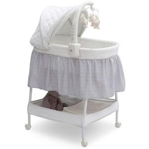 Delta Children Deluxe Gliding Bassinet, White, INFANT