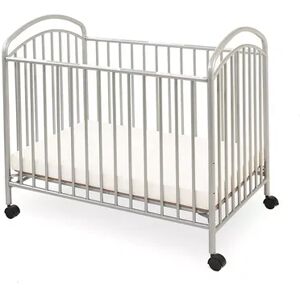 LA Baby Classic Rolling Portable / Mini Crib, Grey