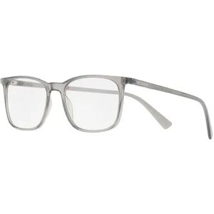 Men's Dockers 53mm Gray Crystal Rectangular Blue Light Blocking Glasses, Grey