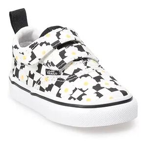 Vans Doheny V Flower Checkerboard Baby / Toddler Girls' Shoes, Toddler Girl's, Size: 9 T, White