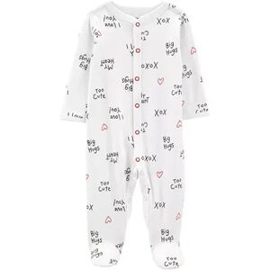Baby Carter's Valentine's Day Snap-Up Sleep & Play, Infant Unisex, Size: 3 Months, White