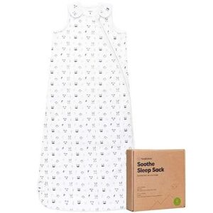 KeaBabies Organic Baby Sleep Sack Wearable Blanket, Baby Sleeping Bag 0-24 Months, Baby Sleep Sacks (KeaStory), Infant Unisex, Size: Small, White