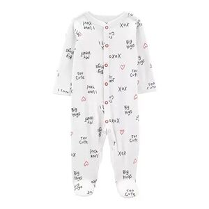 Carter's Baby Carter's Valentine's Day Snap-Up Sleep & Play, Infant Unisex, Size: 6 Months, White