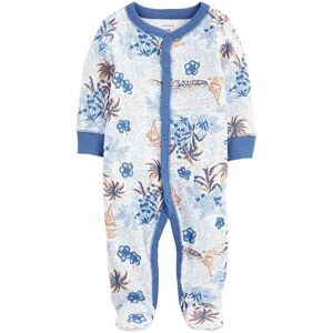 Baby Boy Carter's Snap-Up Tropical Print Sleep & Play, Infant Boy's, Size: 3 Months, Med Blue