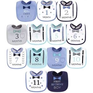 Hudson Baby Infant Boy Cotton Bibs 13pk, Ladies I Have Arrived, One Size, Med Pink