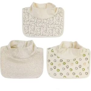 Baby Treasures 3 Pack Mock Neck Bibs, Multicolor