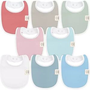 KeaBabies 8pk Organic Baby Bibs for Boy, Baby Drool Bib for Baby Boys and Girls, Infant Teething Bibs, Multicolor