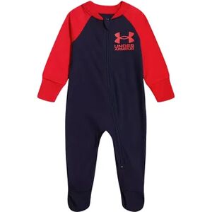 Baby Under Armour Colorblock Raglan Zip Sleep & Play, Infant Unisex, Size: 3 Months, Blue