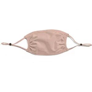 Cupid Scrubs Adult Standard Adjustable Cotton Face Mask 3-Pack Style K3000, Med Beige