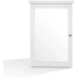 Crosley Furniture Lydia Mirrored Wall Cabinet, White