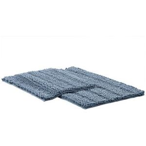 Amrapur 2-piece Chenille Noodle Bath Mat Set, Blue, 2 Pc Set