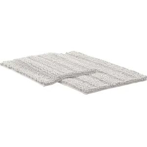 Amrapur 2-piece Chenille Noodle Bath Mat Set, White, 2 Pc Set