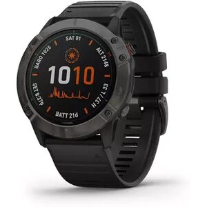 Garmin fenix 6X Pro Solar Titanium Carbon Gray DLC GPS Smartwatch, Grey