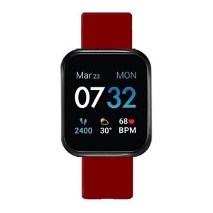 iTouch Unisex Air 3 Digital Smart Watch, Red, Large