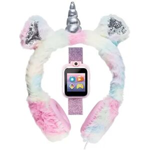 PlayZoom Kids' Smart Watch & Fuzzy Unicorn Headphones Set, Multicolor, Large