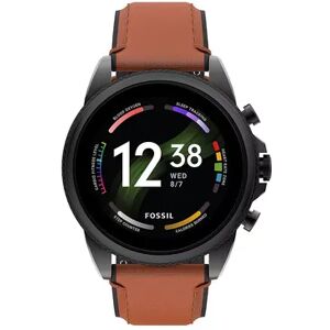 Fossil Men's Gen 6 Digital Brown Leather Band Smart Watch - FTW4062V, Large