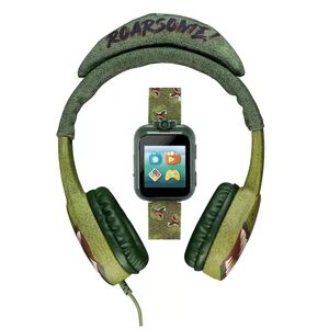 PlayZoom Kids' Green Dinosaur Smart Watch & Headphones Set, Large