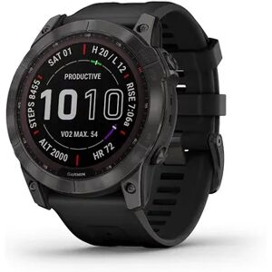 Garmin fenix 7X Sapphire Solar Multisport GPS Smartwatch, Grey, Large