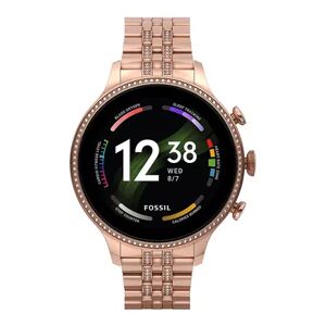 Fossil Women's Gen 6 Digital Rose Gold Tone Stainless Steel Smart Watch - FTW6077V, Light Pink, Large
