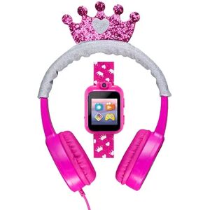 PlayZoom Kids' Fuchsia Smart Watch & Headphones Set, Pink, Large