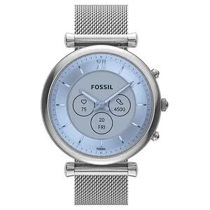 Fossil Women's Hybrid Silver Mesh Smart Watch, Large