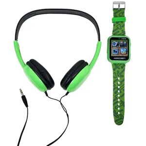 Mojang Studios Minecraft iTime Kids' Headphone & Smart Watch Set - MIN40044KL, Green