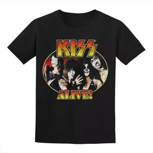 Licensed Character Men's Kiss Tee, Size: Large, Black