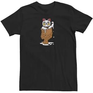 Licensed Character Big & Tall Cat Ice Cream Cone Tee, Men's, Size: Large Tall, Black