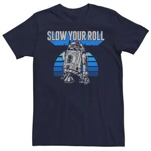 Men's Star Wars R2-D2 Slow Your Roll Tee, Size: Large, Blue