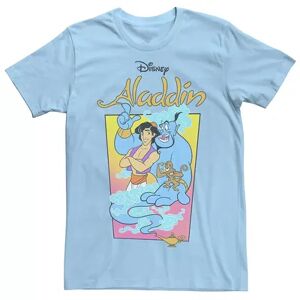 Disney Men's Disney Aladdin Vintage Poster Tee, Size: Small, Light Blue