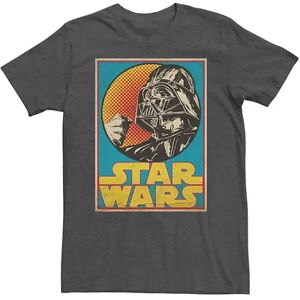 Star Wars Men's Star Wars Darth Vader Vintage Card Tee, Size: Large, Grey