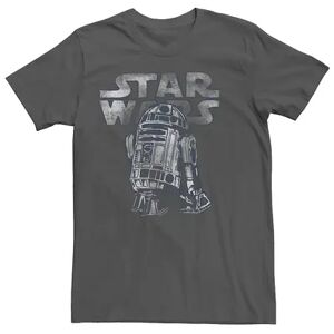 Star Wars Men's Star Wars R2-D2 Vintage Style Tee, Size: Small, Grey