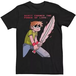 Licensed Character Men's Scott Pilgrim vs. the World Power Of Love Tee, Size: XL, Black