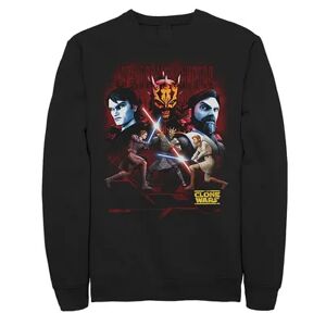 Licensed Character Men's Star Wars: The Clone Wars Jedi Vs. Sith Sweatshirt, Size: XXL, Black