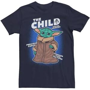 Licensed Character Men's Star Wars The Mandalorian The Child Comic Bold Tee, Size: Large, Blue