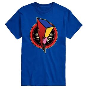 Licensed Character Men's Power Rangers Bolt Logo Tee, Size: XL, Med Blue