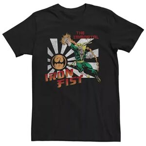 Licensed Character Men's Marvel Iron Fist Vintage Poster Style Tee, Size: Small, Black