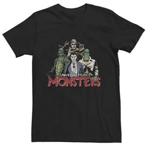 Licensed Character Men's Universal Studios Monsters Group Tee, Size: Medium, Black