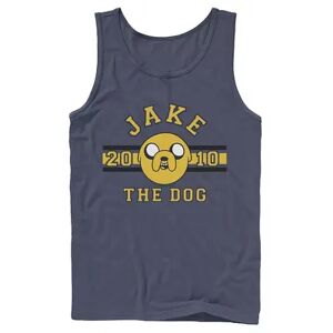 Licensed Character Men's Adventure time Jake The Dog 2010 Head Shot Graphic Tank Top, Size: Large, Blue